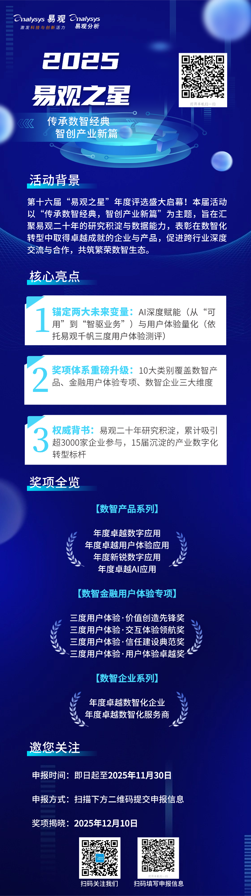 2025易观之星申报开启！聚焦AI深度融合与极致用户体验